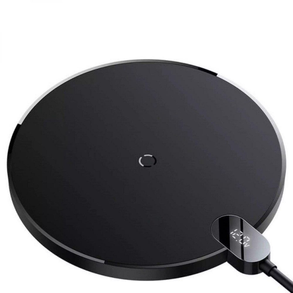 Бездротовий зарядний пристрій Baseus Digital LED Display Gen 2 Wireless Charger 15W Black CCED000001 Одеса - фото 3