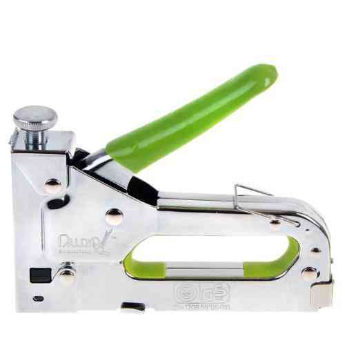 Степлер будівельний для скоб 4-14мм + 200скоб 8мм (хром) Alloid Одеса