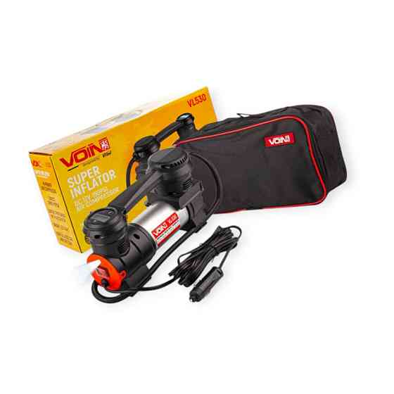 Компрессор 10атм/ 40л/15а/0,75м шланг/прикур/насадки/автостоп/сумка Мукачево