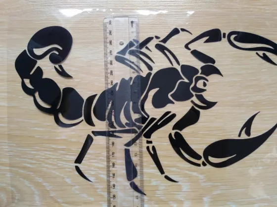 Наклейка на авто Скорпион Чёрная 2 шт. Київ