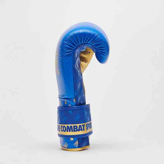 Боксерські рукавиці Leone GN220 DNA Blue 14 унцій (бинти 4 м. в комплекті) Кам'янське