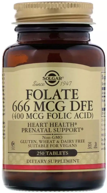 Фолієва кислота Solgar Folic Acid 400mcg 250 tab Київ - фото 1