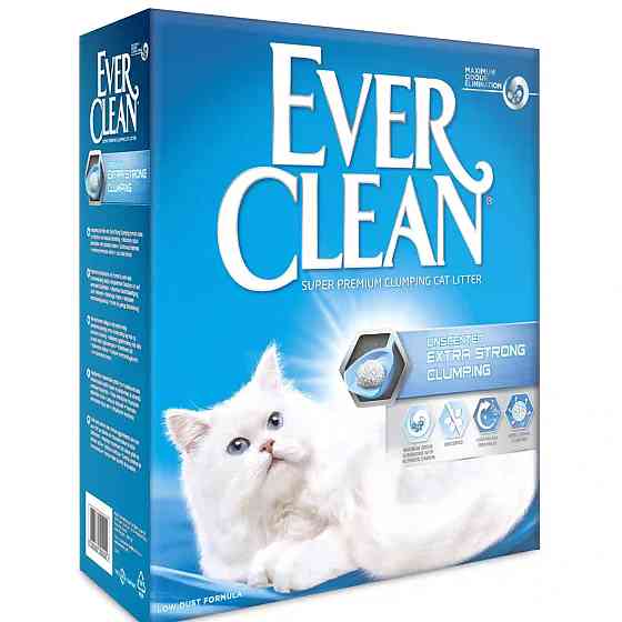 Наповнювач для котячого туалету Евер Клін Ever Clean Extra Strong Clumping Unscented Екстра сила без запаху, 10 л Вінниця