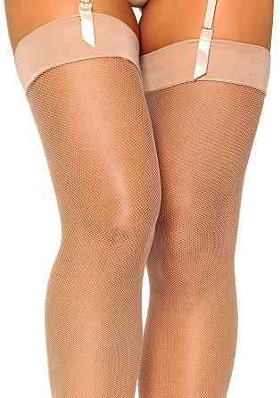 Чулки в сетку беж Leg Avenue O/S Sex Aura Киев
