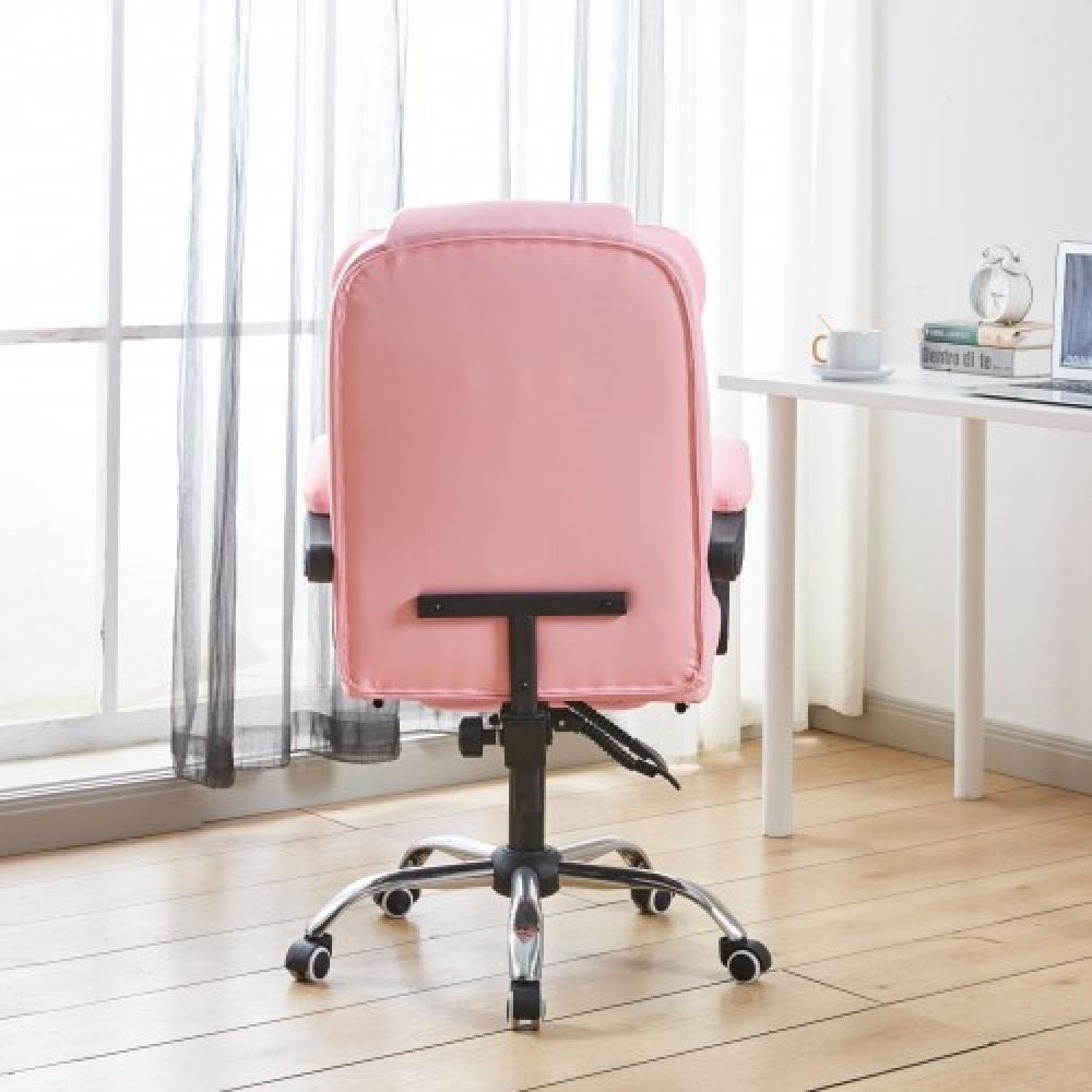 Кресло офисное компьютерное Bonro BN-6071 экокожа рабочее для компьютера Розовый Киев - изображение 3