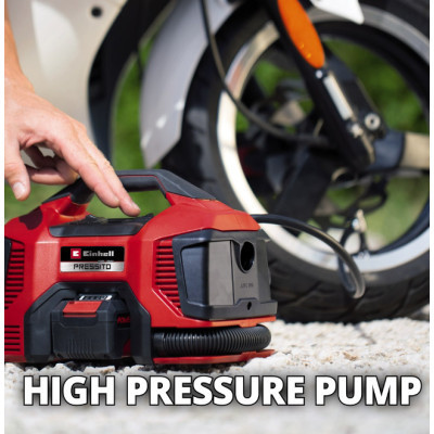 Автомобільний компресор Einhell PRESSITO 18/21, 18В, PXC (без АКБ і ЗП) (4020467) Вінниця - фото 11