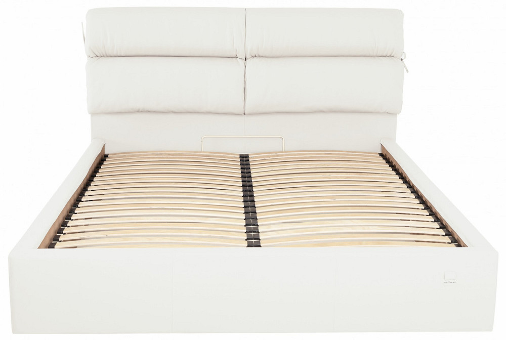 Ліжко Двоспальне Edinburgh VIP 180 х 200 см Fly 2200 З додатковою металевою цільнозварною рамою Білий Дніпро - фото 12