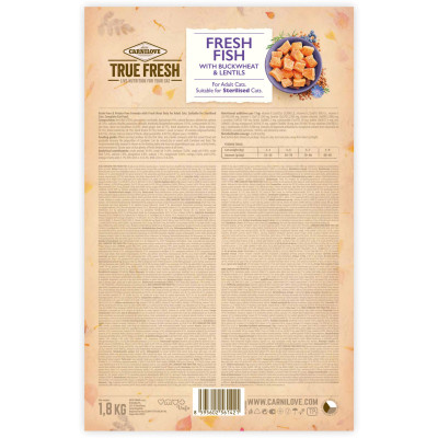 Сухий корм для кішок Carnilove True Fresh Cat Fish 1.8 кг (8595602561421) Вінниця - фото 2