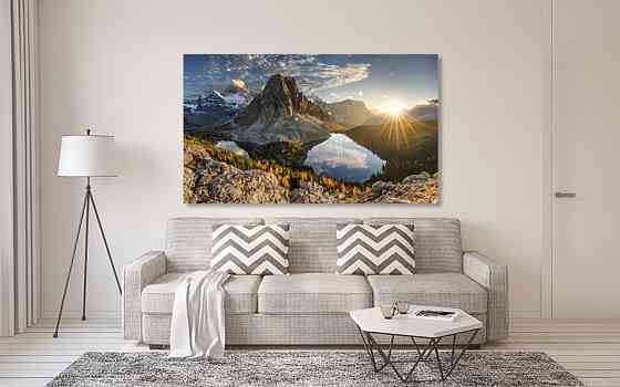 Картина холст у вітальню / спальню   Природа гір     MLP_71 ( 60х30см ) 60x100 см Київ