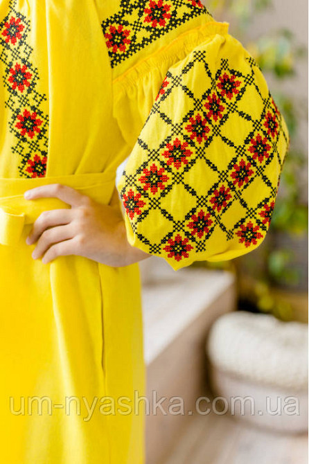 Дитяче вишите плаття із льону "Дзвінка" р.128-152 Кривий Ріг - фото 3