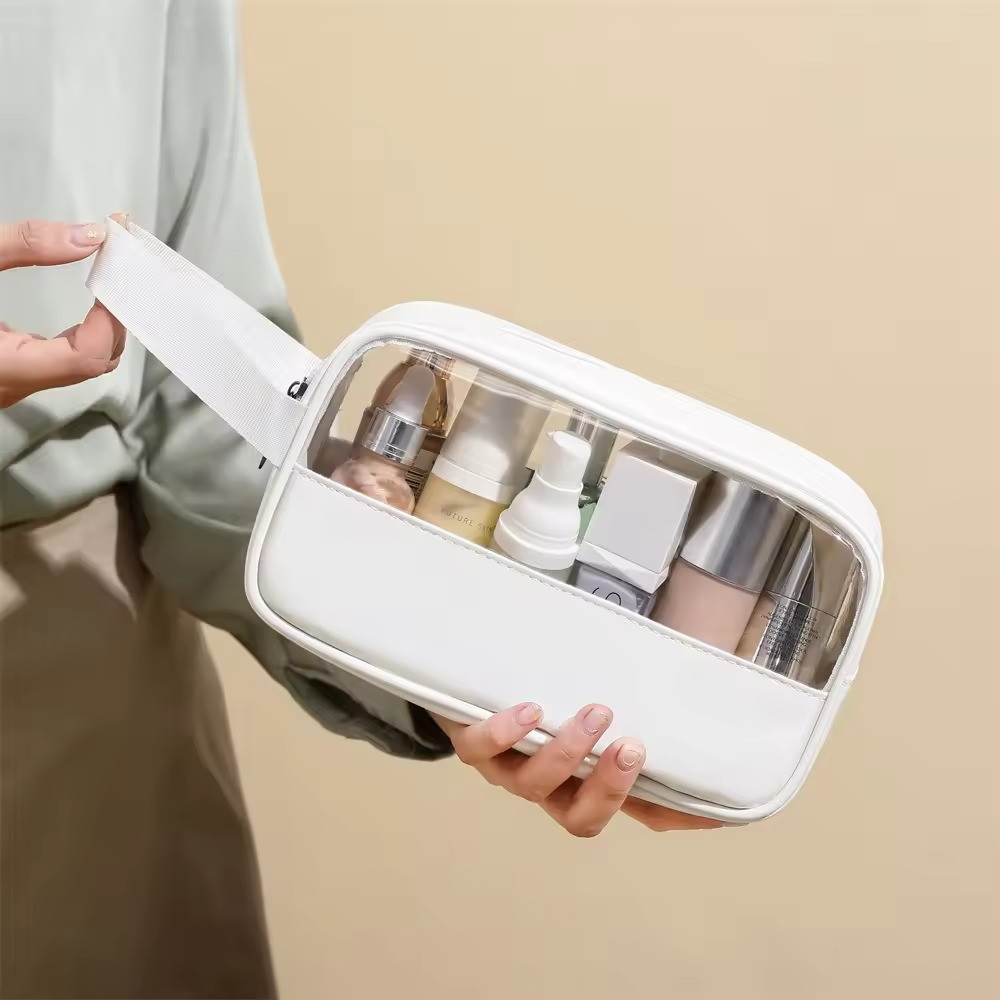 Косметичка органайзер жіноча, для ванної кімнати водонепроникна, біла Кам'янець-Подільський - фото 2