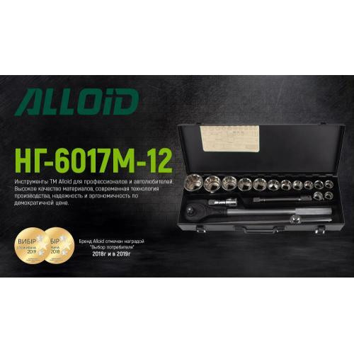 Набір головок 19-50 мм 3/4". 12 гран. 17 предметів Alloid Одеса - фото 2