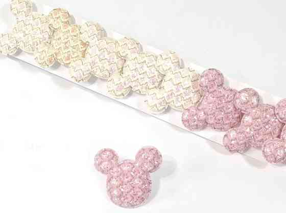 Гумки для волосся дитячі глітер Мікі 10 шт. Київ