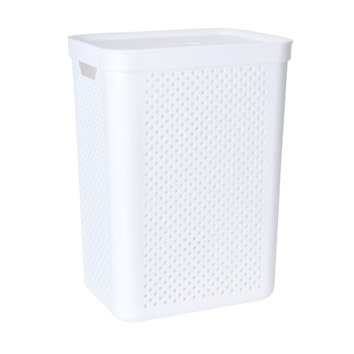 Кошик для білизни 45л з органайзером білий Simple Алеана Житомир - фото 5