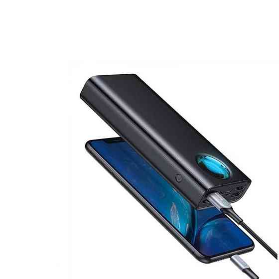 Зовнішній акумулятор Baseus Amblight Digital Display Fast Charge Power Bank 30000mAh 65W Black Киев
