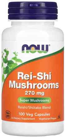 Гриби рейші Now Foods Rei-Shi Mushrooms 270 мг 100 вег капсул Київ