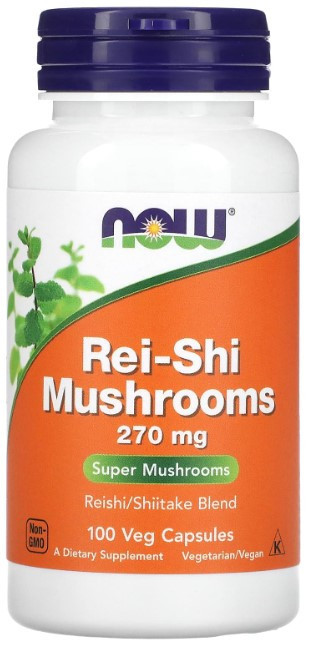 Гриби рейші Now Foods Rei-Shi Mushrooms 270 мг 100 вег капсул Київ - фото 1
