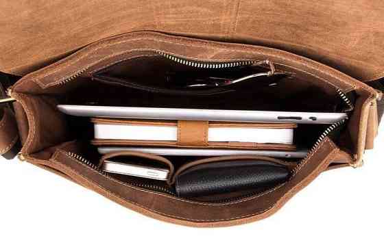 Сумка мужская в винтажном стиле Коричневая (Vintage) Киев