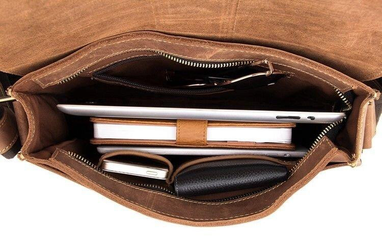 Сумка мужская в винтажном стиле Коричневая (Vintage) Киев - изображение 4