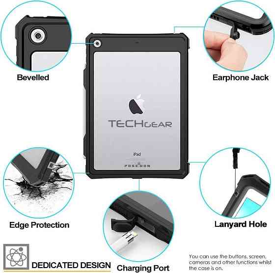 Захисний чохол TECHGEAR для iPad 10.2 2021/2020/2019 [9th 8th 7th Generation] Дніпро