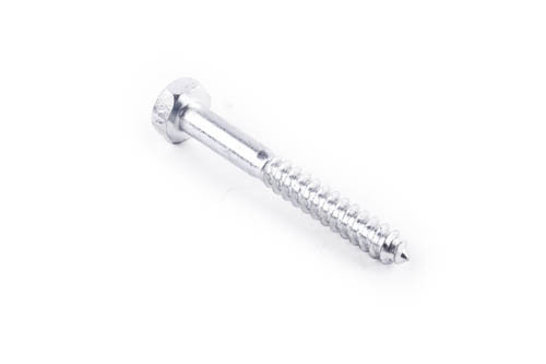 Шуруп для дерева с шестигранной головкой 6*50 DIN 571 цинк белый (пач 25шт) APRO Ровно - изображение 1