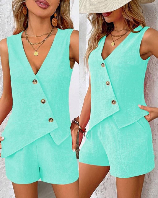 Летний модный женский костюм  шорты и жилет, креп жатка. 42 -52р Киев - изображение 6