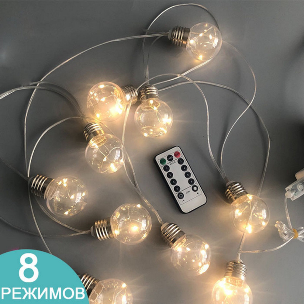 Вулична гірлянда Starry Ever IP65 20 led, 6м+2м, 3хАА Луцьк - фото 3