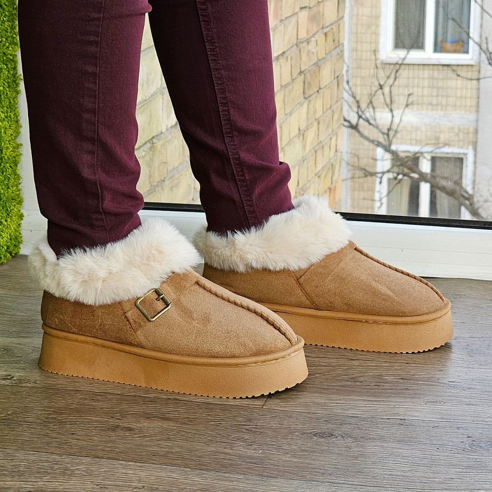 Зимові жіночі Уги Руді Чобітки з Хутром Теплі Коричневі (розміри: 36,37,38,39,40,41) Дніпро - фото 6