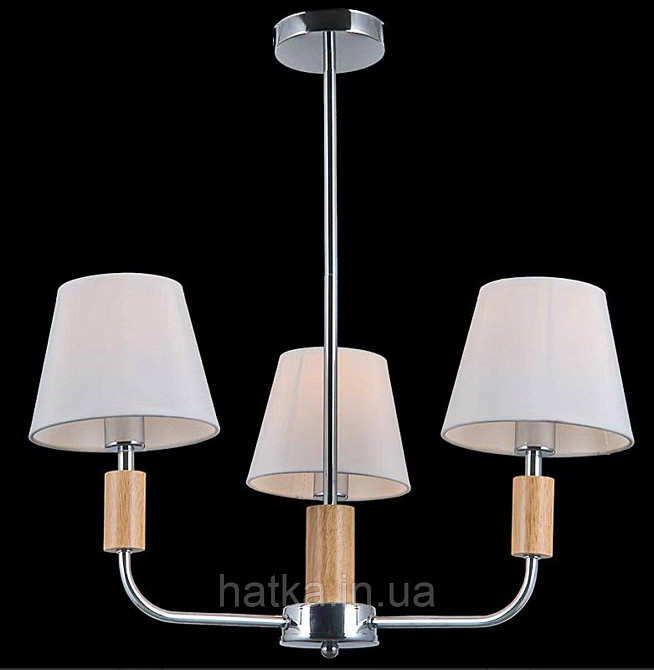 Люстра класична для вітальні VALESO V16-3 CH хромова Київ - фото 2