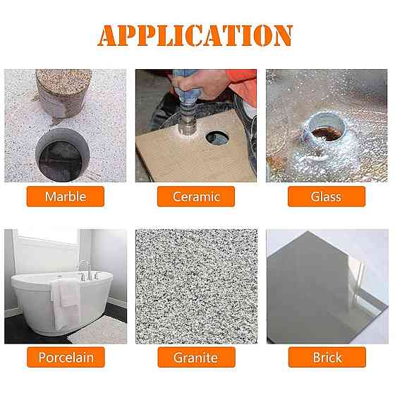 Алмазні коронки, коронки для плитки, коронки для розеток, коронки по керамограніту, коронки для плитки 45 мм (966485445) Київ