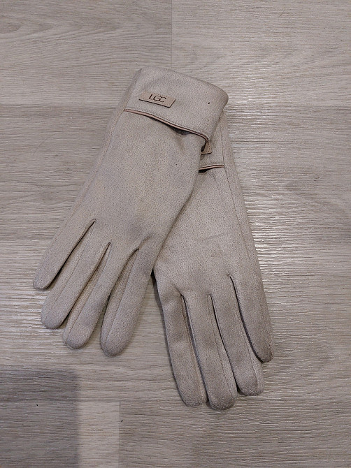 Рукавички сенсорні жіночі one size бежевий Київ - фото 4