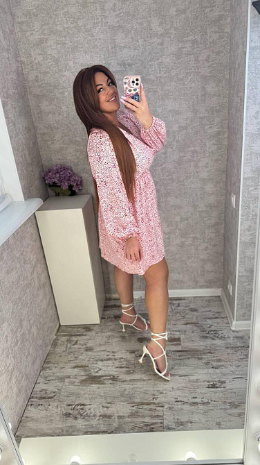 Женское стильное, романтичное, легкое платье из софта Белый, 54/56 Одесса - изображение 5