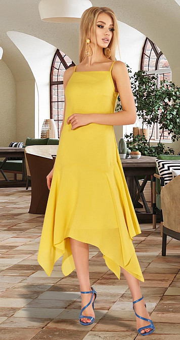 Шифонове плаття на тонких бретельках (44) Київ - фото 1