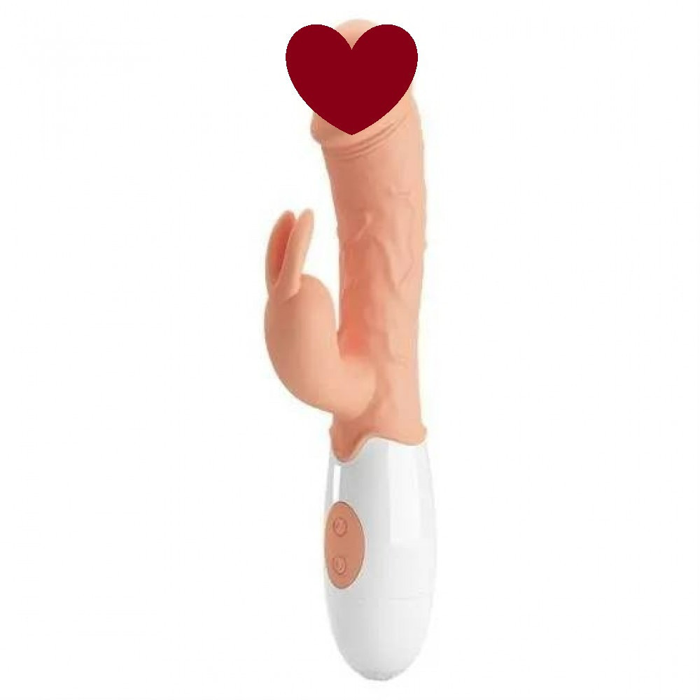 Вибратор-кролик реалистичный LyBaile Pretty Love бежевый, 19 х 3.3 см Sex Aura Киев - изображение 1