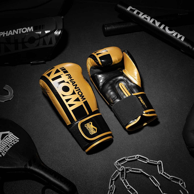 Боксерські рукавиці Phantom APEX Elastic Gold 16 унцій (капа в подарунок) Каменское - изображение 10