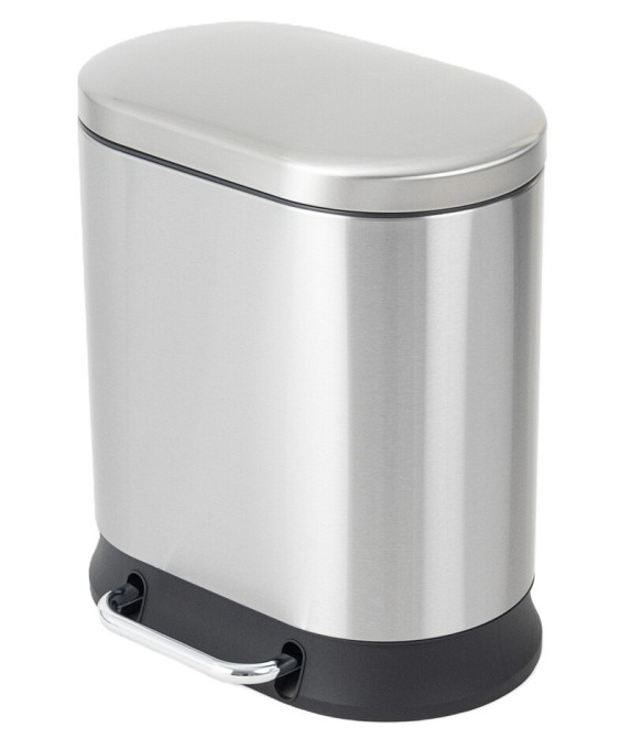 Відро для сміття з плавним закриттям овальне Mixxus Premium Strong-TC0105 SS Color 5л колір наржаві  ( MI7080 ) 36789 Харків - фото 2