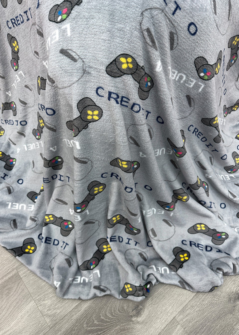 Плед-покривало Decorator WellSoft PLAYER 200х205 см з принтом "Геймпад" (87-191) Київ - фото 7