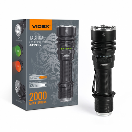 Ліхтарик LED 2000Lm 6500К VLF-AT265 Videx Житомир - фото 1