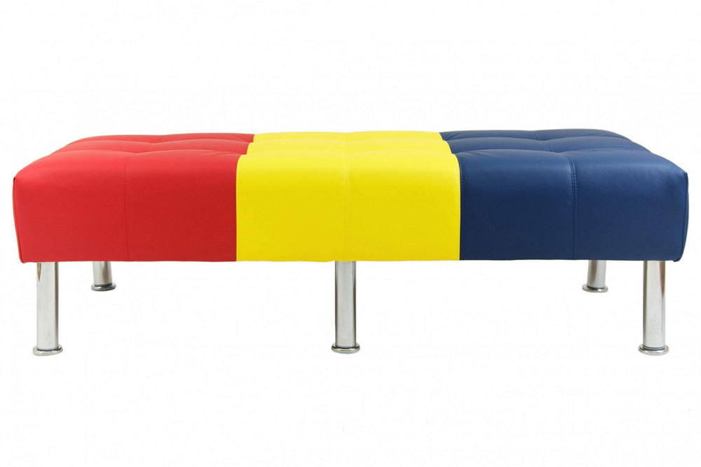 Диван Flay Office двійка 1550х650х450 Червоно-жовто-синій Київ - фото 2