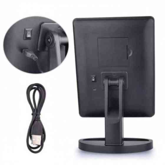 Дзеркало з Led підсвічуванням, Красиве дзеркало для макіяжу Косметичне зі збільшенням US-54 Львів