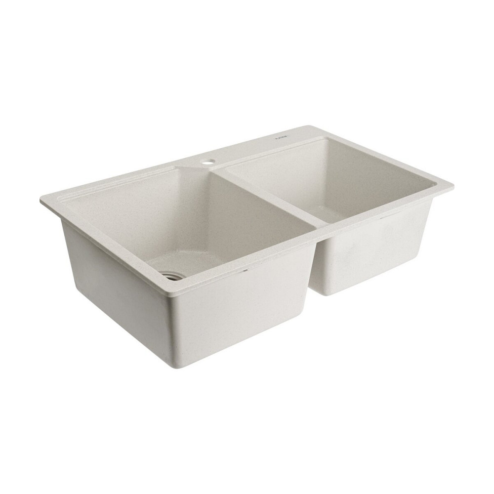 PLATINUM Гранітна мийка для кухні Platinum 7850 HARMONY матова Біла в крапку Київ - фото 4