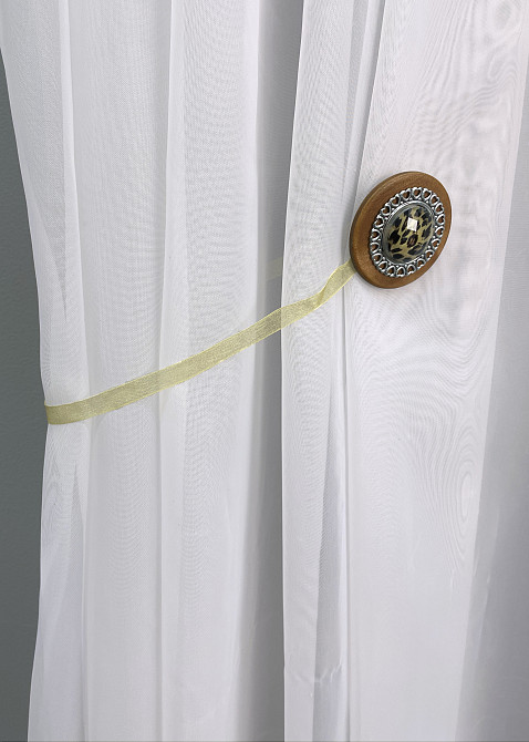 Магніти для штор і гардин Карпати набір 2 шт Коричневий з сріблястим (81-148) Київ - фото 3