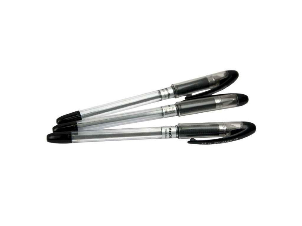 Ручка масляная MaxOFFICE, черная BM.8352-02 ТМ BUROMAX Киев - изображение 1