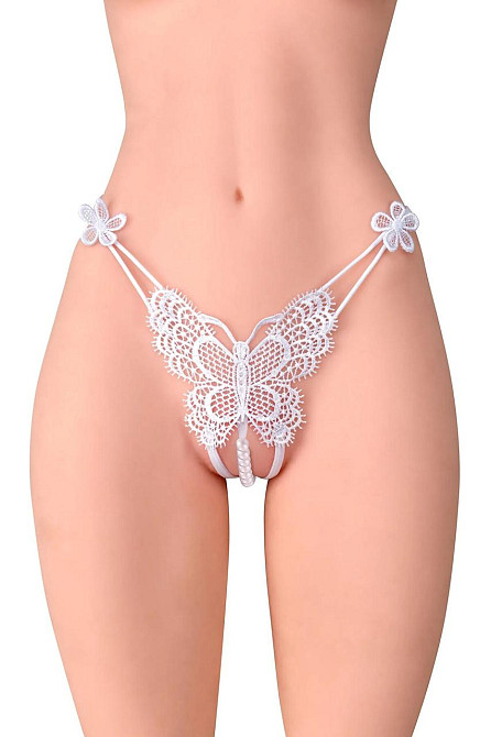 Трусики с жемчугом Fashion Secret Natasha White Sex Aura Киев - изображение 1