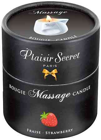 Масажна свічка - Plaisir Secrets Massage Candle Strawberry, 80 мл Sex Aura Київ