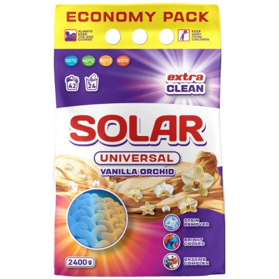 Стиральный порошок Solar Household Universal Vanilla Orchid 2.4 кг (4820269930315) Винница - изображение 1