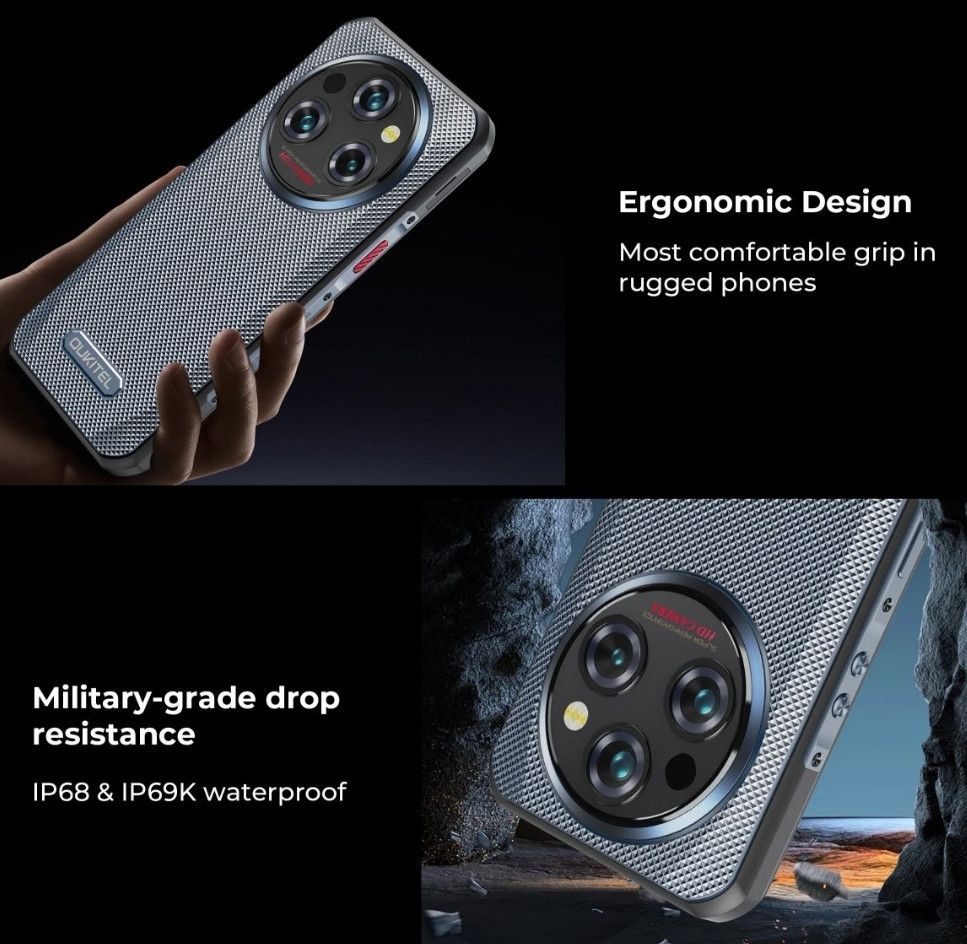 Телефон Oukitel WP35 5G 8/256Gb. Green 11000mAh. Dim 6100 IPS 6.6