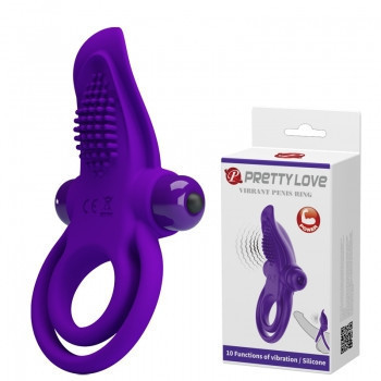Ерекційне кільце - Pretty Love Vibrant Penis Ring Purple Sex Aura Київ - фото 1