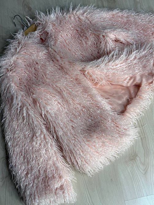 Шуба жіноча Lady Yep 10051 штучне хутро під ламу коротка рожева, рожевий, M Київ - фото 11