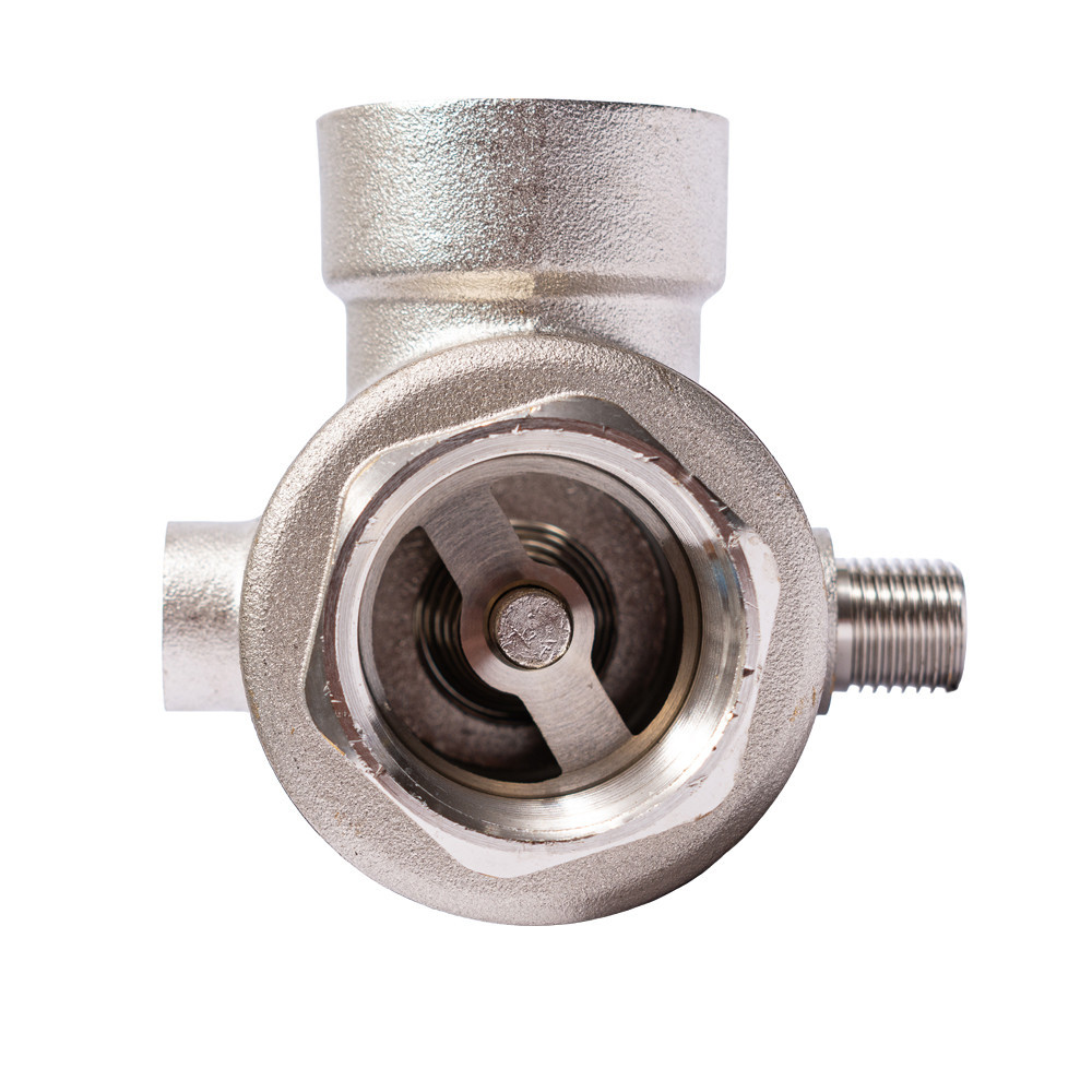 З'єднувач п'ятививідний + зворотний клапан 80 мм M1"×F1"×F1/4"×F1/4" Silver 480 г AQUATICA (779601) Київ - фото 9